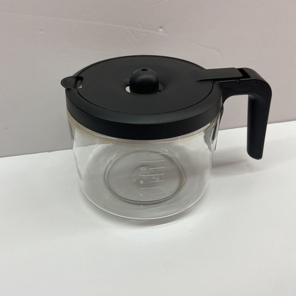 Keurig K-Duo 12 Cup Carafe Glass Replacement Coffee Pot Black Handle & Lid